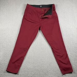 Lulaore Chino Pants Women's Size 38 (38x29) Straight Leg Stretch Performance Red